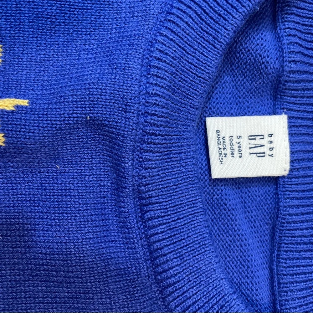 GAP Kids Blue Knit Rocket‎ Space Sweater